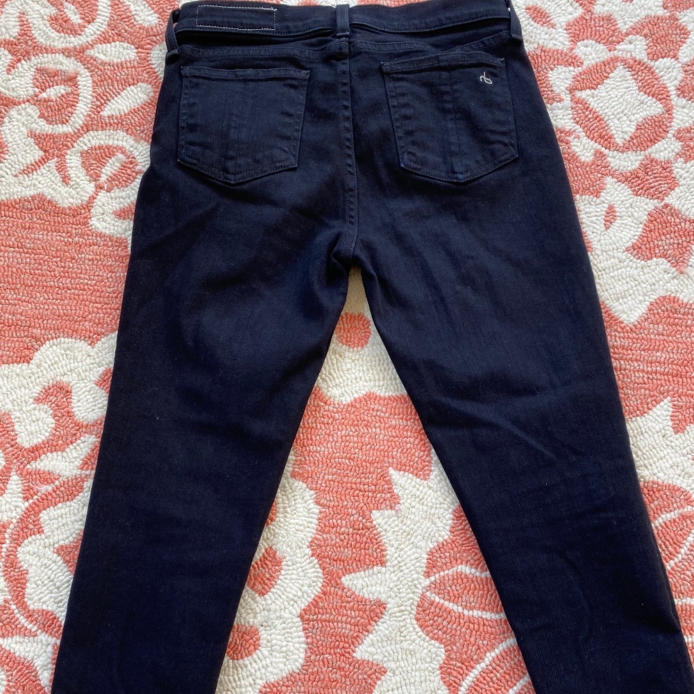 Rag and Bone Black High Rise Skinny jeans size 26